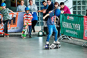 Euro-Freestyle-Skateboarding im Industriemuseum Brandenburg