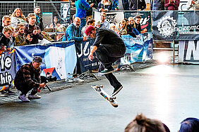 Euro-Freestyle-Skateboarding im Industriemuseum Brandenburg